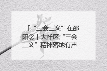 “三会三文”在邵阳②｜大祥区“三会三文”精神落地有声 以实干实绩助力区域高质量发展