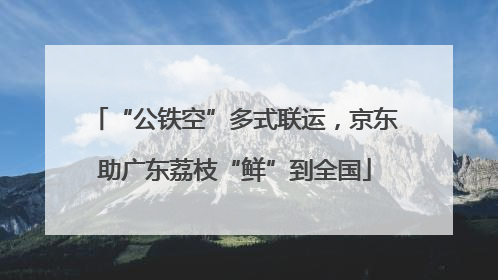 “公铁空”多式联运，京东助广东荔枝“鲜”到全国
