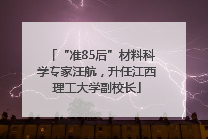 “准85后”材料科学专家汪航，升任江西理工大学副校长