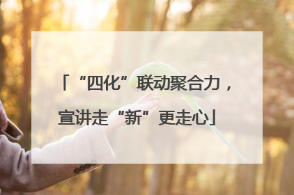 “四化”联动聚合力，宣讲走“新”更走心