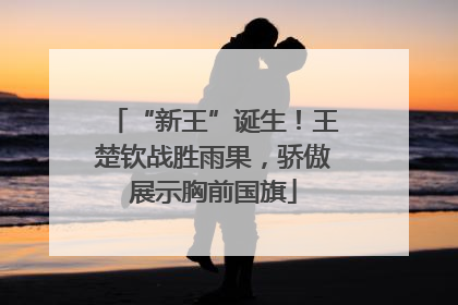 “新王”诞生！王楚钦战胜雨果，骄傲展示胸前国旗