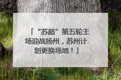 “苏超”第五轮主场迎战扬州，苏州计划更换场地！