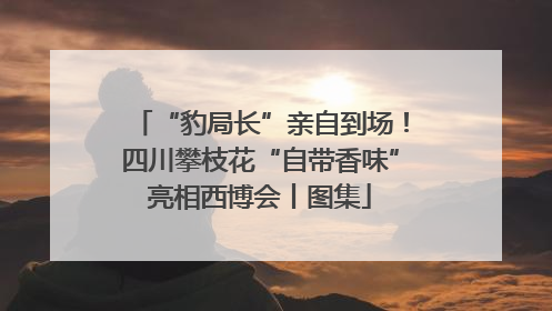 “豹局长”亲自到场！四川攀枝花“自带香味”亮相西博会丨图集