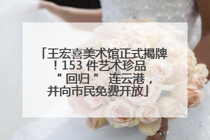王宏喜美术馆正式揭牌！153 件艺术珍品 “ 回归 ” 连云港，并向市民免费开放