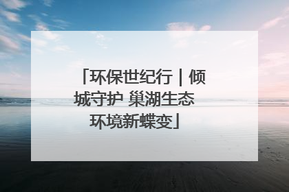 环保世纪行｜倾城守护 巢湖生态环境新蝶变