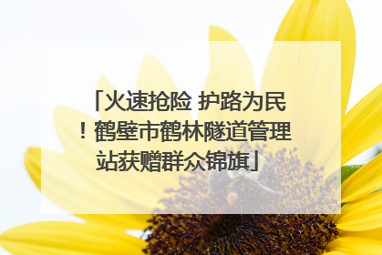 火速抢险 护路为民！鹤壁市鹤林隧道管理站获赠群众锦旗