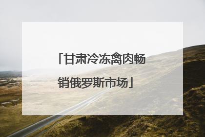 甘肃冷冻禽肉畅销俄罗斯市场