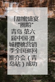 甜蜜盛宴 “圈粉”青岛 第六届中国·澄城樱桃营销季全国巡回推介会（青岛站）成功举办