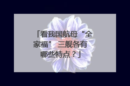 看我国航母“全家福” 三舰各有哪些特点？
