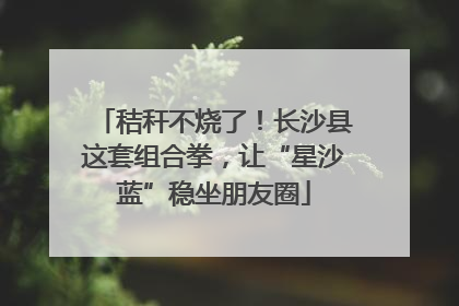 秸秆不烧了！长沙县这套组合拳，让“星沙蓝”稳坐朋友圈