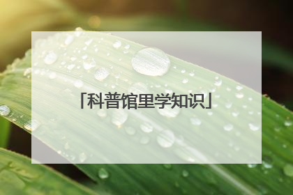 科普馆里学知识