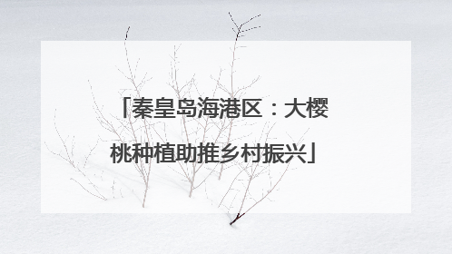 秦皇岛海港区：大樱桃种植助推乡村振兴
