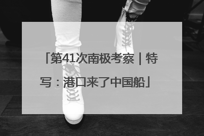 第41次南极考察｜特写：港口来了中国船