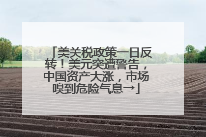 美关税政策一日反转！美元突遭警告，中国资产大涨，市场嗅到危险气息→