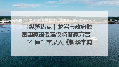 纵览热点｜龙岩市政府致函国家语委建议将客家方言“亻厓”字录入《新华字典》引发热议，当地回应