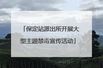 保定站派出所开展大型主题禁毒宣传活动