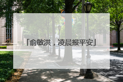 俞敏洪，凌晨报平安