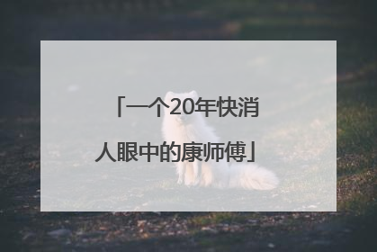 一个20年快消人眼中的康师傅