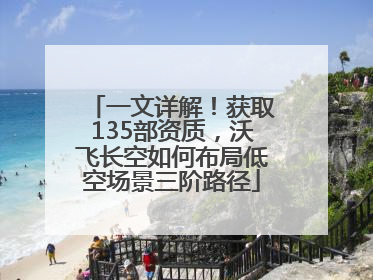 一文详解！获取135部资质，沃飞长空如何布局低空场景三阶路径