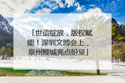 世遗绽放，版权赋能！深圳文博会上，泉州鲤城亮点纷呈