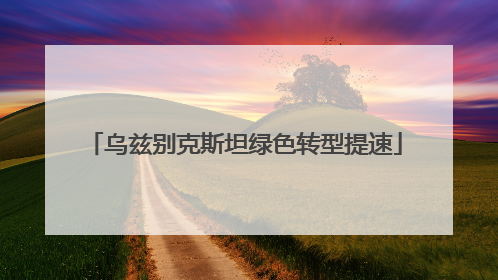 乌兹别克斯坦绿色转型提速