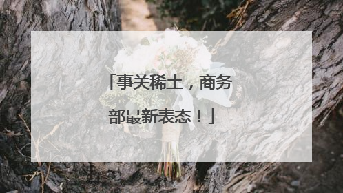 事关稀土，商务部最新表态！