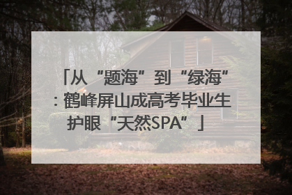 从“题海”到“绿海”：鹤峰屏山成高考毕业生护眼“天然SPA”
