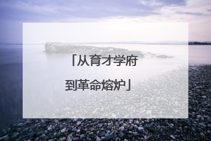 从育才学府到革命熔炉