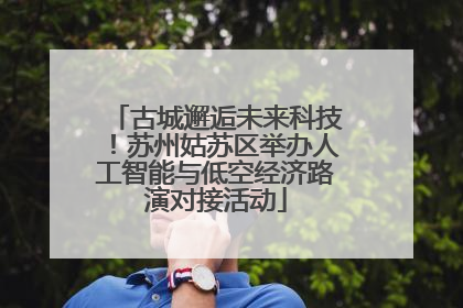 古城邂逅未来科技！苏州姑苏区举办人工智能与低空经济路演对接活动
