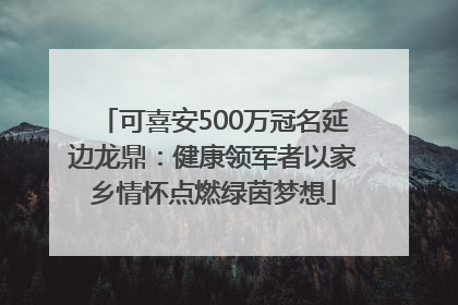 可喜安500万冠名延边龙鼎：健康领军者以家乡情怀点燃绿茵梦想
