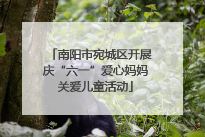 南阳市宛城区开展庆“六一”爱心妈妈关爱儿童活动