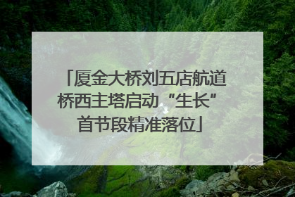厦金大桥刘五店航道桥西主塔启动“生长” 首节段精准落位