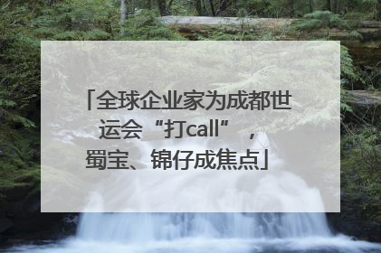 全球企业家为成都世运会“打call”，蜀宝、锦仔成焦点