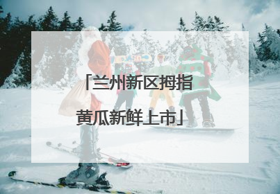 兰州新区拇指黄瓜新鲜上市