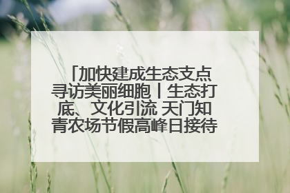加快建成生态支点 寻访美丽细胞丨生态打底、文化引流 天门知青农场节假高峰日接待游客2万人次