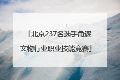 北京237名选手角逐文物行业职业技能竞赛