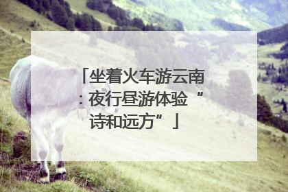 坐着火车游云南：夜行昼游体验“诗和远方”