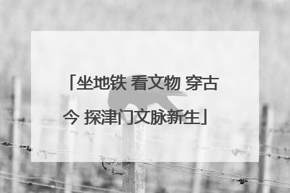 坐地铁 看文物 穿古今 探津门文脉新生
