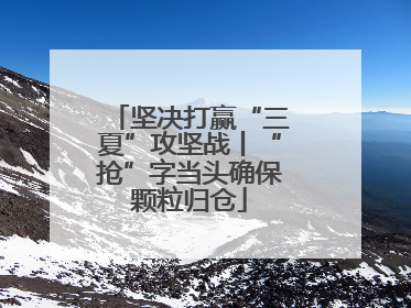 坚决打赢“三夏”攻坚战丨“抢”字当头确保颗粒归仓