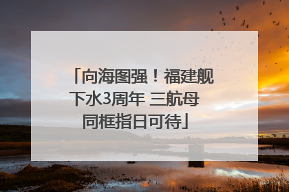 向海图强！福建舰下水3周年 三航母同框指日可待