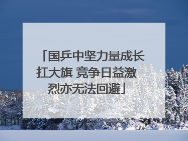 国乒中坚力量成长扛大旗 竞争日益激烈亦无法回避