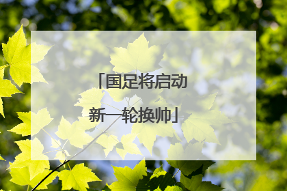 国足将启动新一轮换帅