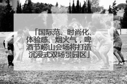 国际范、时尚化、体验感、烟火气，啤酒节崂山会场将打造沉浸式双场景园区