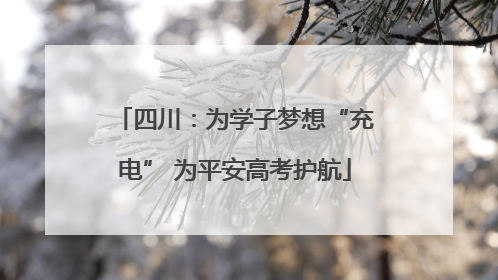 四川：为学子梦想“充电” 为平安高考护航