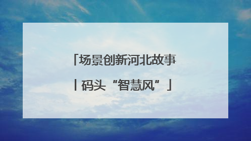 场景创新河北故事丨码头“智慧风”