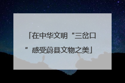 在中华文明“三岔口”感受蔚县文物之美