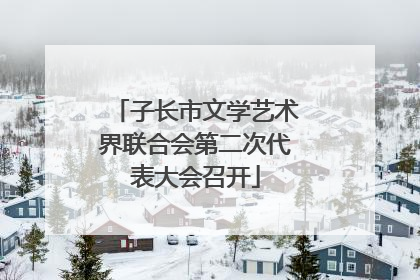 子长市文学艺术界联合会第二次代表大会召开