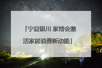 宁夏银川 家博会激活家居消费新动能