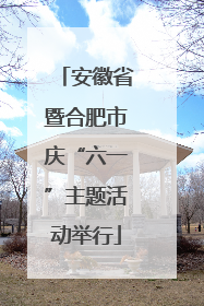 安徽省暨合肥市庆“六一”主题活动举行