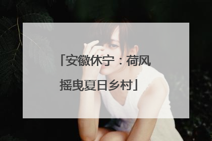 安徽休宁：荷风摇曳夏日乡村